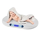 Smart Weigh Digital Baby Scale Infant Scale for Weighing Pet Scale for Puppy and Cat Accurate Digital Scale in Pounds Ounces Kilograms Holds Up to 44 Lbs Multi-Function with Hold Function 8541791504_SML