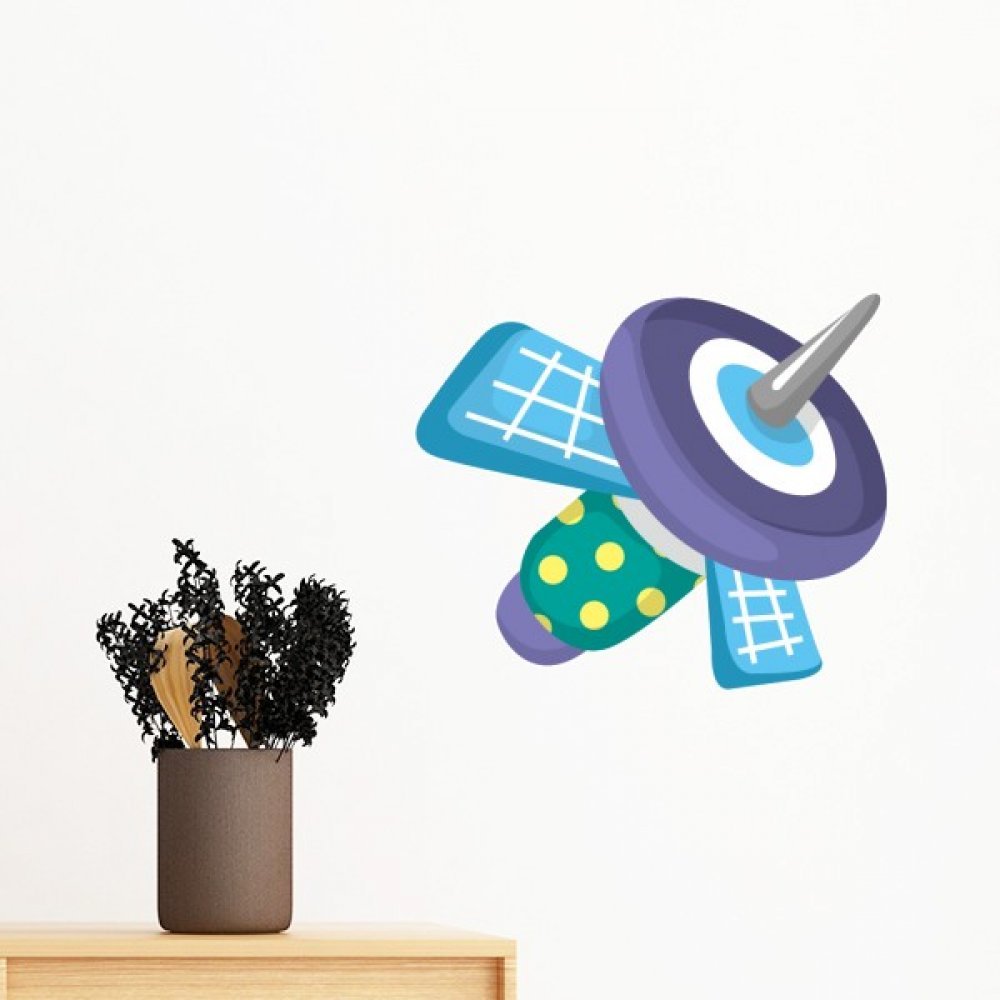 Sticker mural alien amovible et repositionnable sans traces pour papier peint
