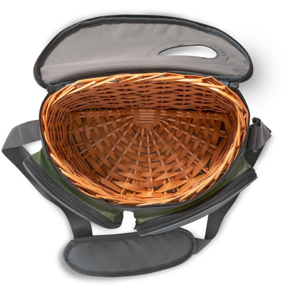 Zebco Fischkorb grün/grau Angelkorb Fischbehälter Fischbehälter 40cm x 39cm x 20cm