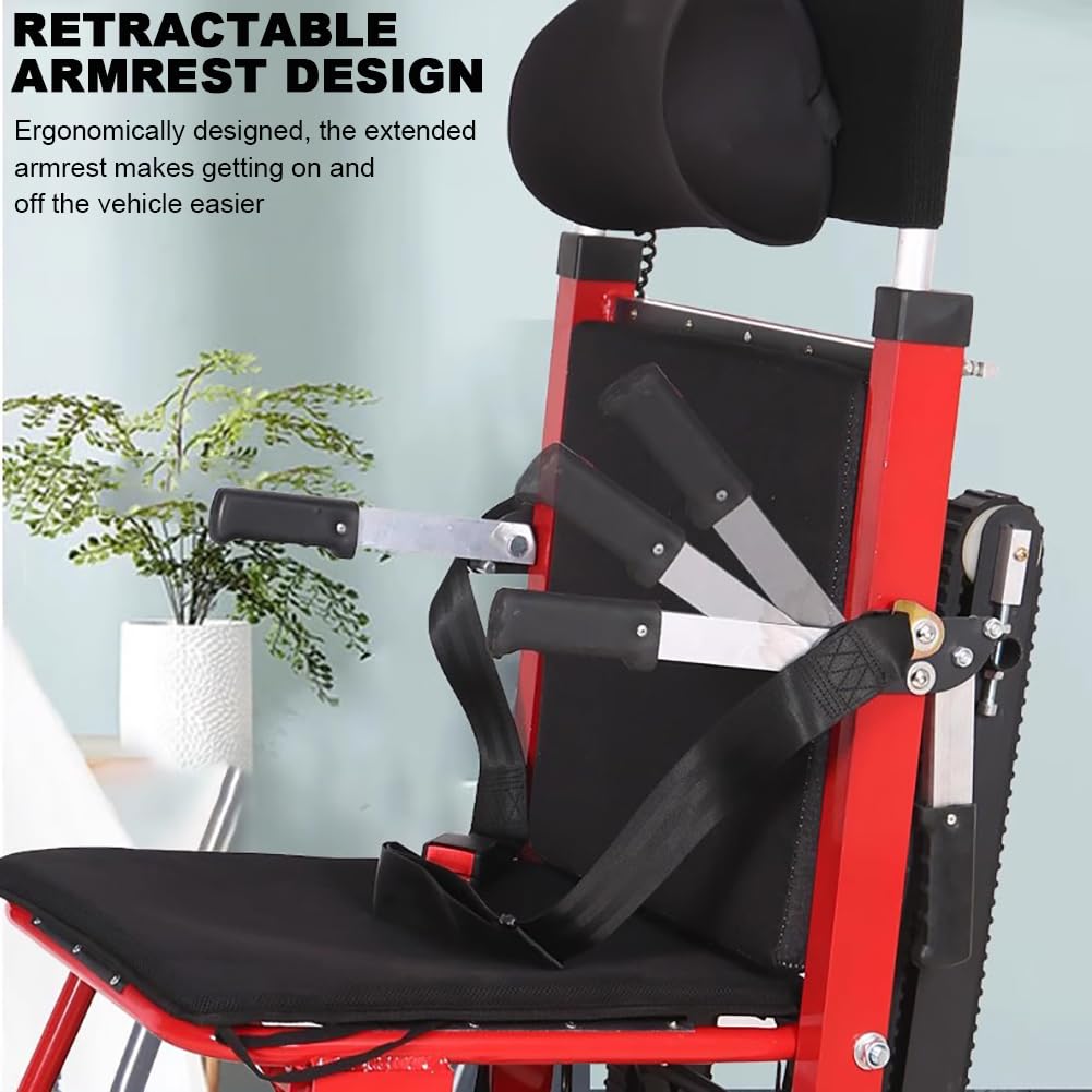Silla De Ruedas Para Subir Escaleras Manual/Eléctrica 2 En 1, Salvaescaleras De Aleación De Aluminio, Batería De Litio Grande De 29 V 13 A, Plegable,A