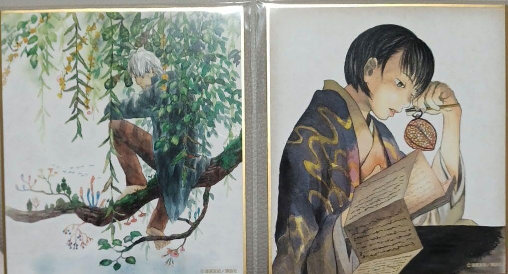 蟲師くじ ミニ色紙 ギンコ 淡幽 蟲師