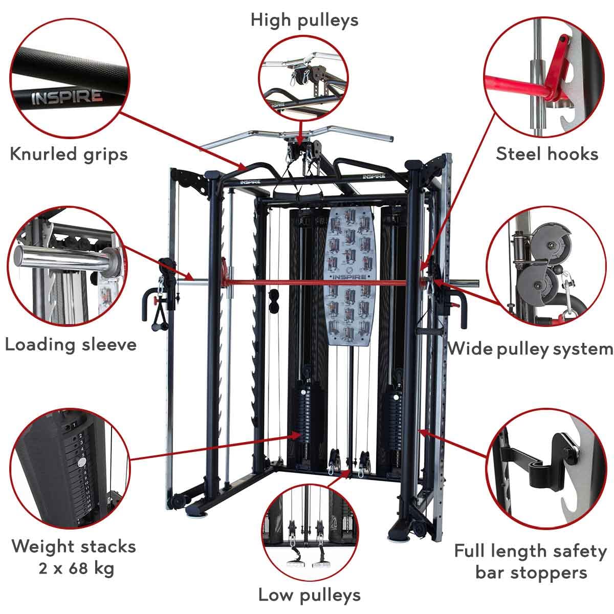 Fitness Finnlo Maximum Inspire Scs Smith Cage System Brama Finnlo