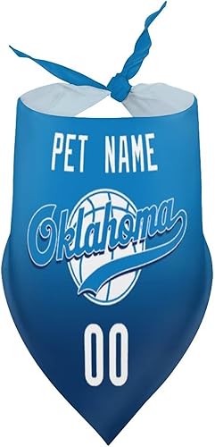 Miniatura 160 de Bandana personalizada para perro de baloncesto para perro, bufanda para mascotas, color del equipo con nombre y número de nombre, regalos