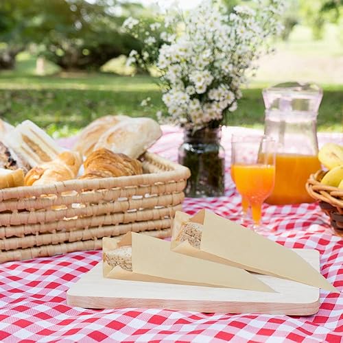 Miniatura 7 de Cezoyx 600 bolsas de papel kraft para sándwich, 8 x 6 pulgadas, bolsas planas a prueba de grasa para panadería, aperitivos, galletas, dulces,