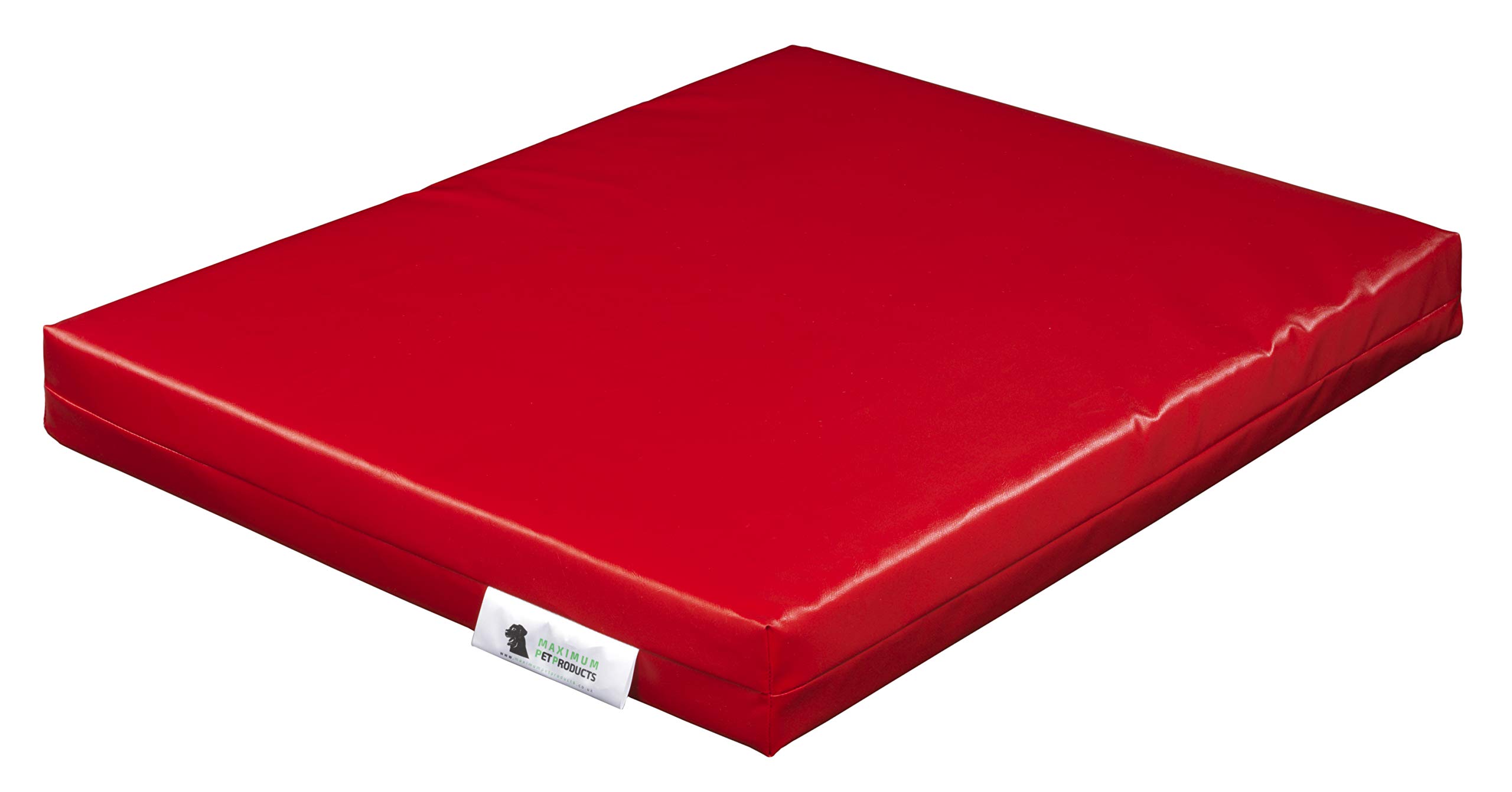 Maximum Pet Products Tough chew waterproof dog bed (Large, Red) 100cm x 80cm x 10cm โ image 1