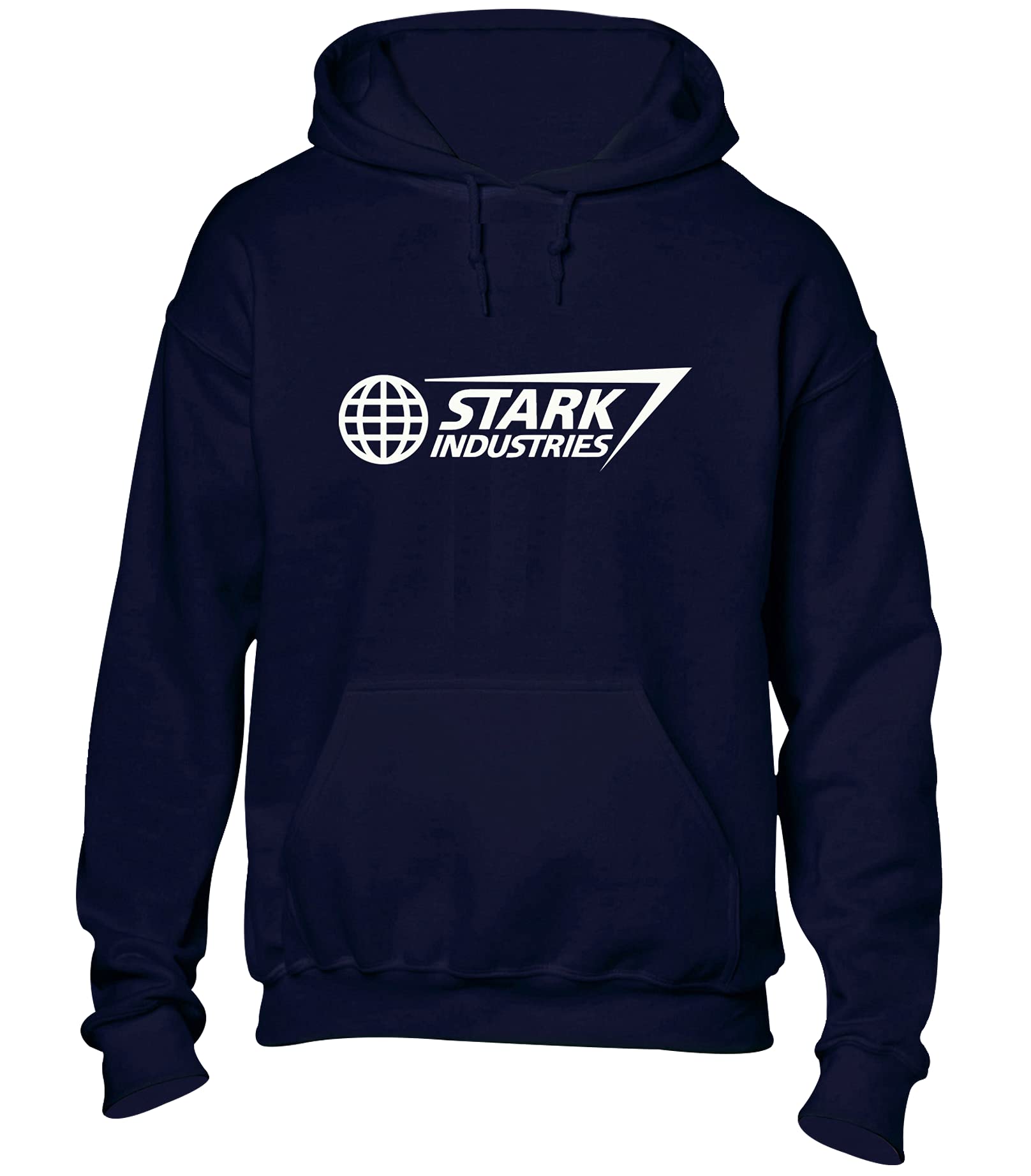 Crown Designs Stark Industries Super Hero Movie & Comic Book Fan Gift Unisex Hoodies for Men, Women & Teenagers - Navy / 5X-Large