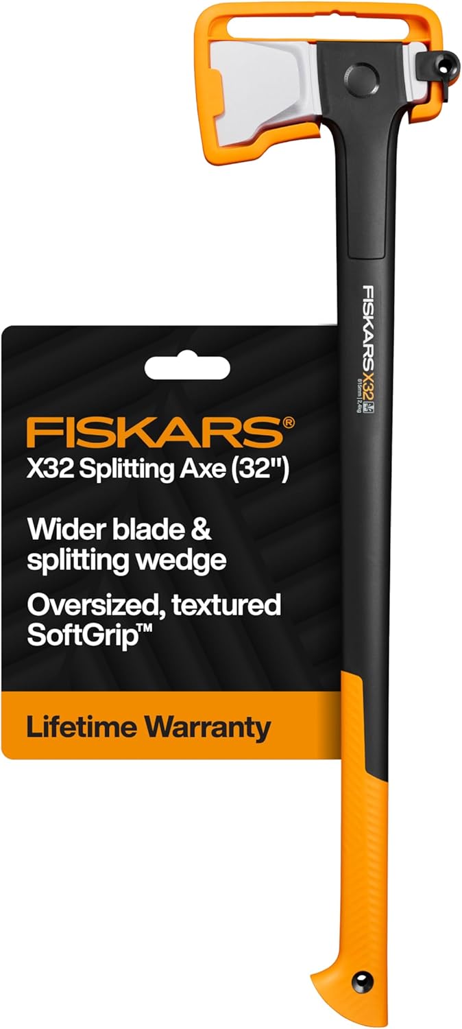 Fiskars X32 Splitting Axe Review: Best for Backyard Firewood Splitting & Large Logs
