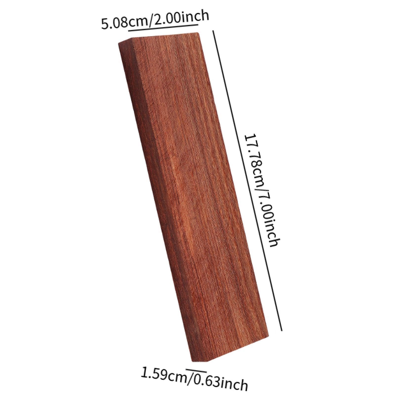 SM SunniMix Redwood Lumber Redwood Blank Smooth Surface,Wood Lumber Handle Plate,Knobs Nut Saddles Musical Instrument DIY Material Lumber, 2 pc