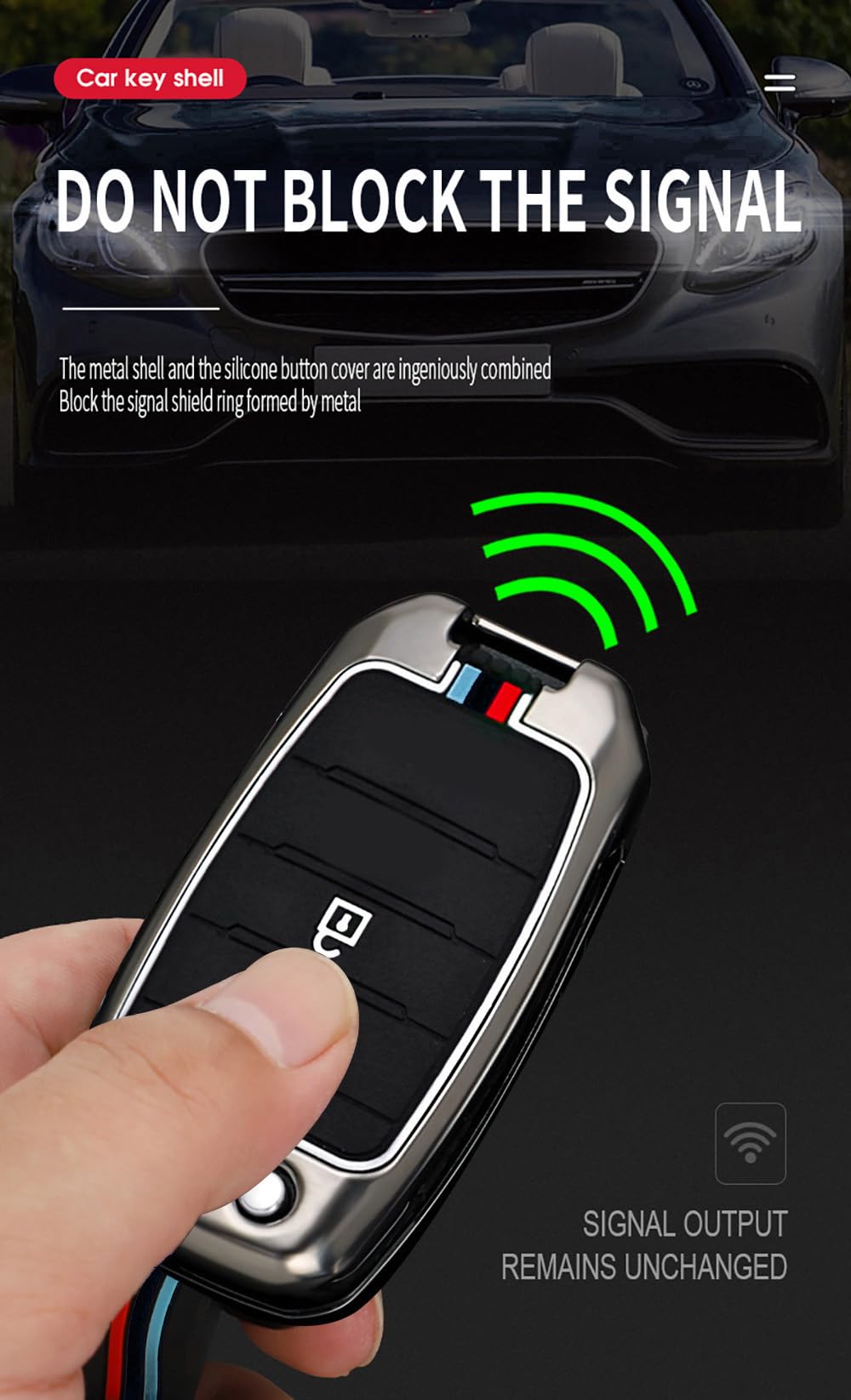ontto Custodia per chiave auto, adatta per Kia Rio Ceed Sportage