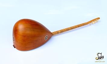 Turkish Quality Long Neck Mulberry Baglama Saz For Sale ASL-112N