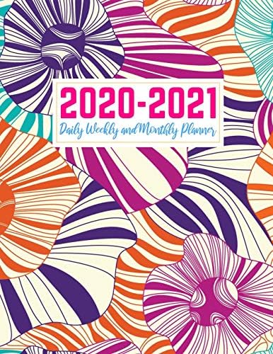 2020-2021 Daily Weekly and Monthly Planner: Pretty Two Year Jan 1, 2020 ...