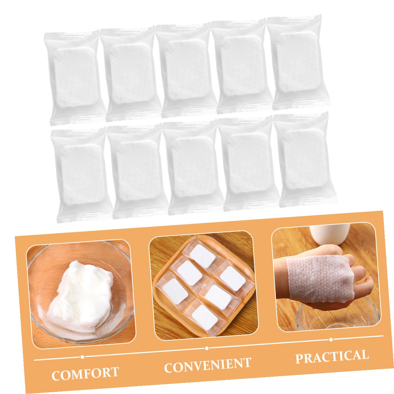 ERINGOGO Pads Struccanti Viso Non Tessuto 50 Pezzi, Struccatura Profonda e Comfortabile per Donne e Ragazze