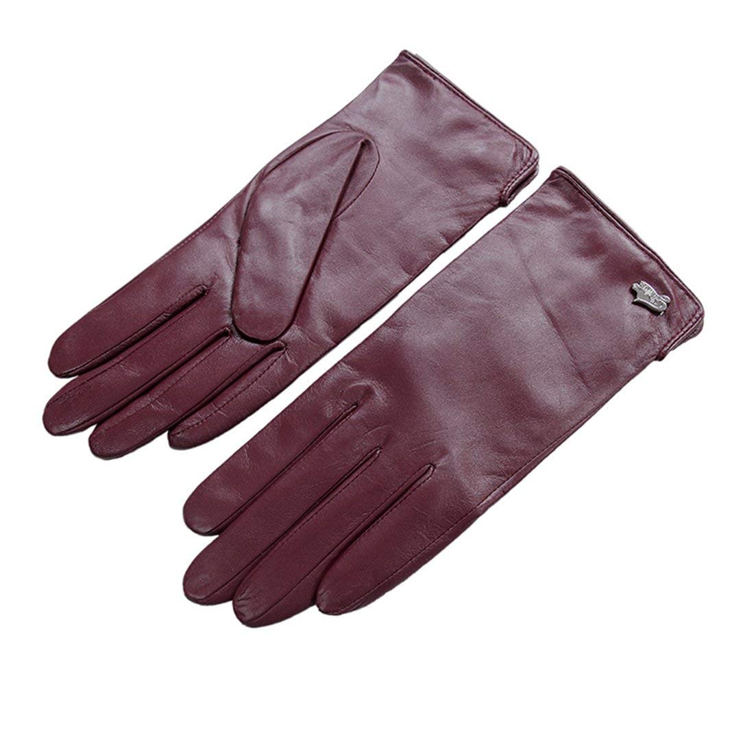 Nappaglo Nappa Leather Gloves Warm Lining Winter Multicolor Lambskin for Women