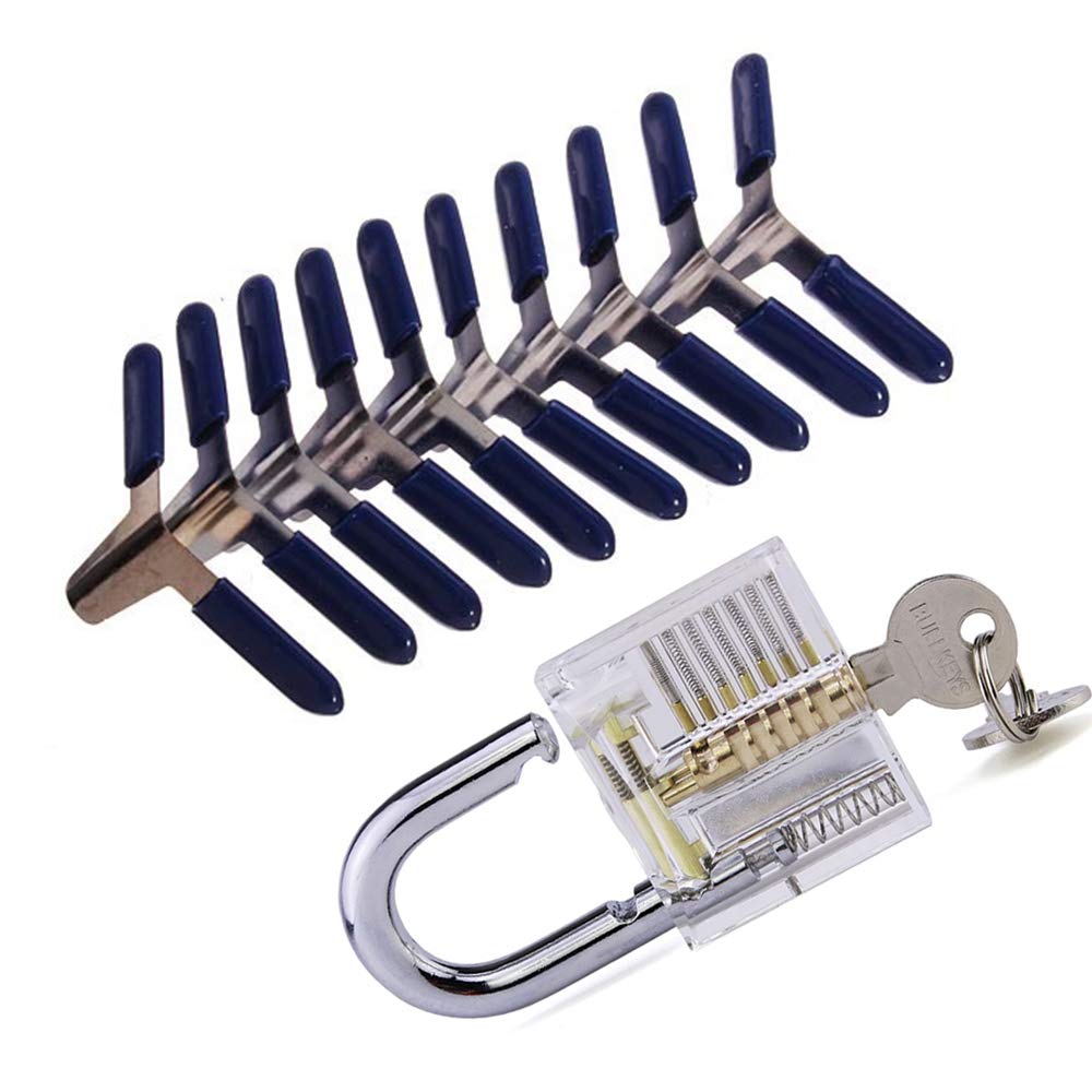 Set 6 Lucchetti Trasparenti Per Pratica - Kit Per Fabbri E Appassionati Di Lock Picking - Foto 10