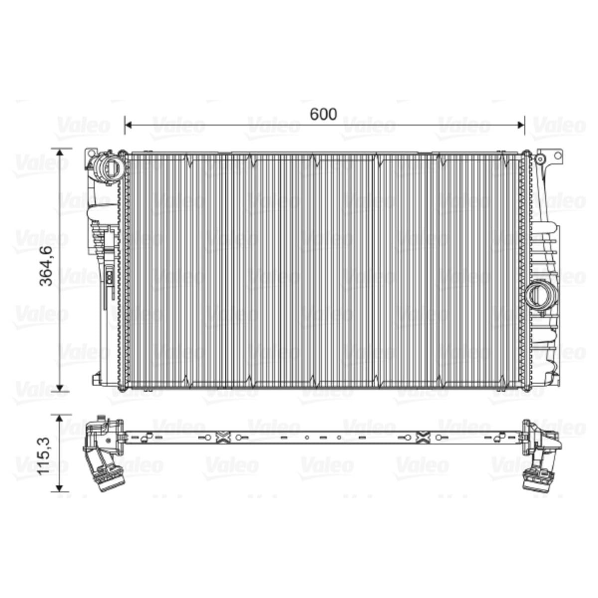 MAHLE Kühler CR 364 000S – Hochwertiger Motorkühler Passend Für VW Vento U.a.