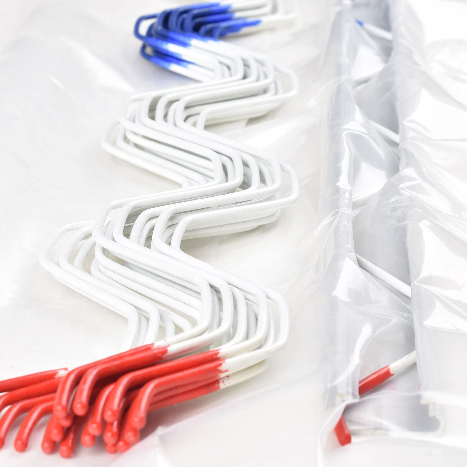 letsFix Greenhouse Wiggle Wire & Lock Channel with 100 Screws PVC Coated Spring Wire