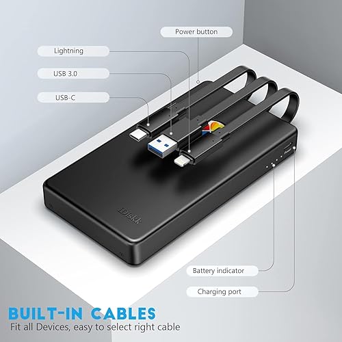 Miniatura 2 de iDiskk App-le - Disco duro externo certificado de 1 TB para iPhone 1516, iPad y MacBook, fotos, videos, música y documentos compatible con iOS y