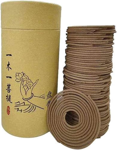 Miniatura 2 de Taotenish 120pcs/caja espiral de incienso bobinas budista incienso espiral natural bobina incienso - sándalo