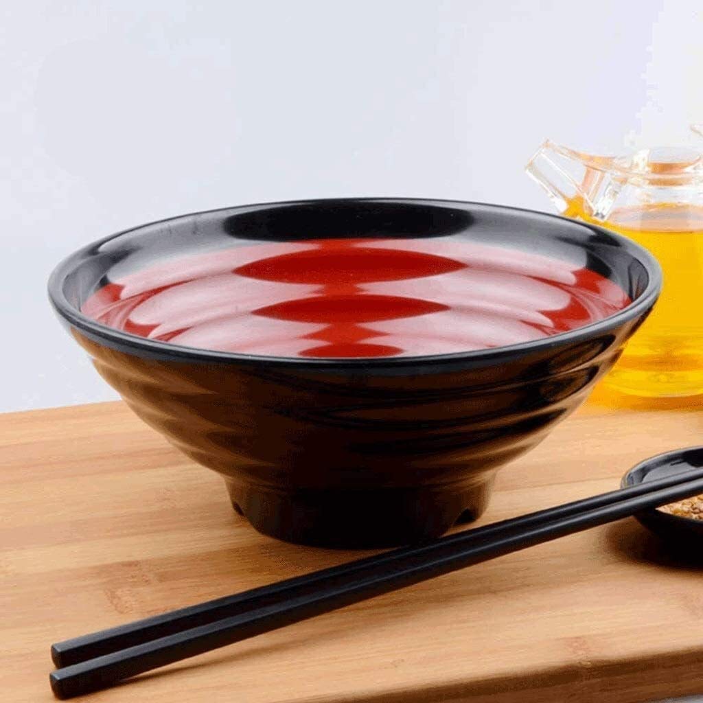 Tazón De Sopa, Tazón De Fideos, Tazón De Sopa Tazón De Fideos Bola De Plástico, Porcelana De Imitación, Hogar, Restaurantes Comerciales, Bola Ramen, Tazón Doméstico (Size : 17.5 * 7CM)