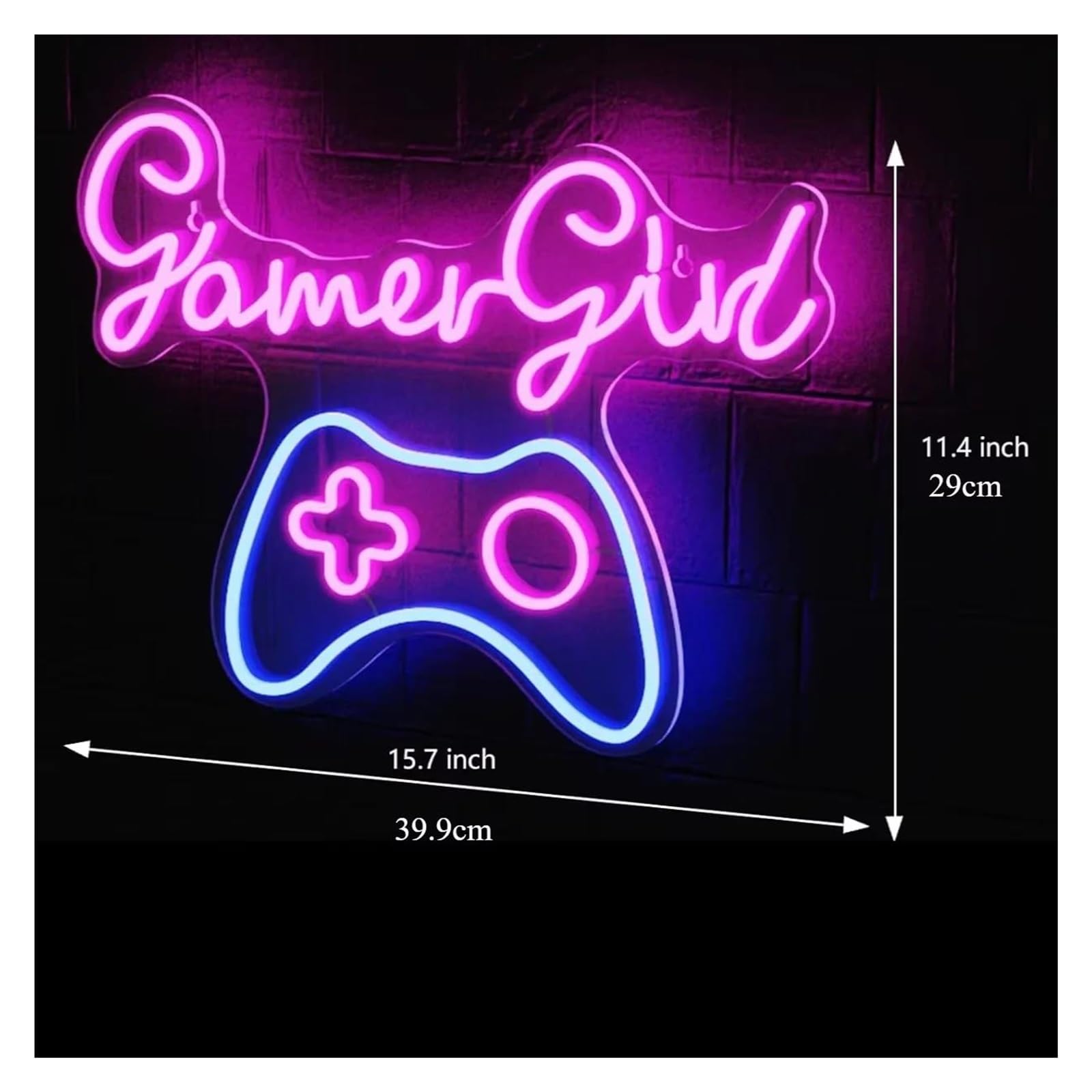Decoración Lámparas Sala De Juegos USB Regulable Letrero De Neón Pared Del Dormitorio Para Estudio Sala De Juegos Luces De Decoración Estética