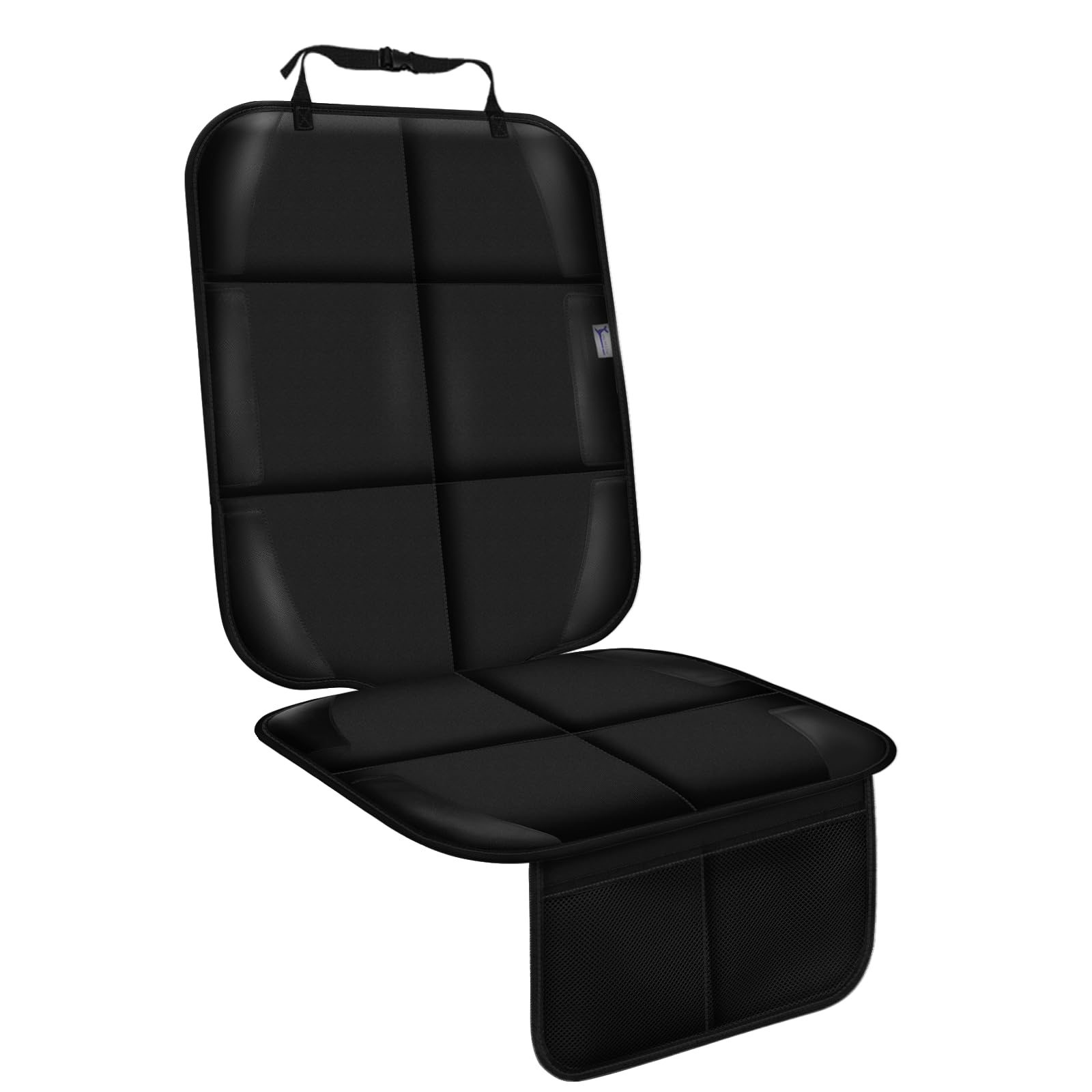 Car Seat Protector, Non-Slip Rubber Padded Backing Seat Protector for Child Seats, Waterproof Thickest Padding Car Seat Protector Under Baby Seat - No Imprint (Black-Ⅰ-1pcs)