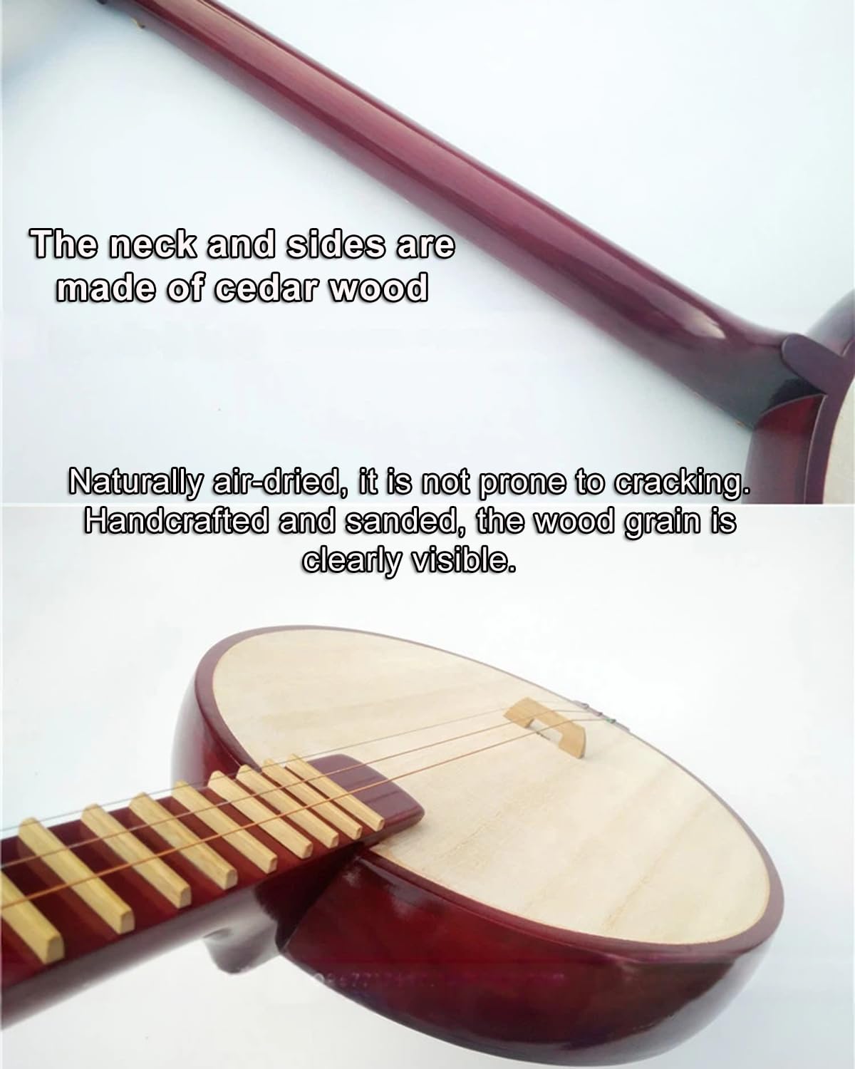 Chinesische Shamisen, Shamisen-Instrument, Qinqin Im Pflaumenblütenstil, Runde Qinqin, Professionelles Aufführungsinstrument, Zwölfton-Gleichschwebende Stimmung Rosewood Round