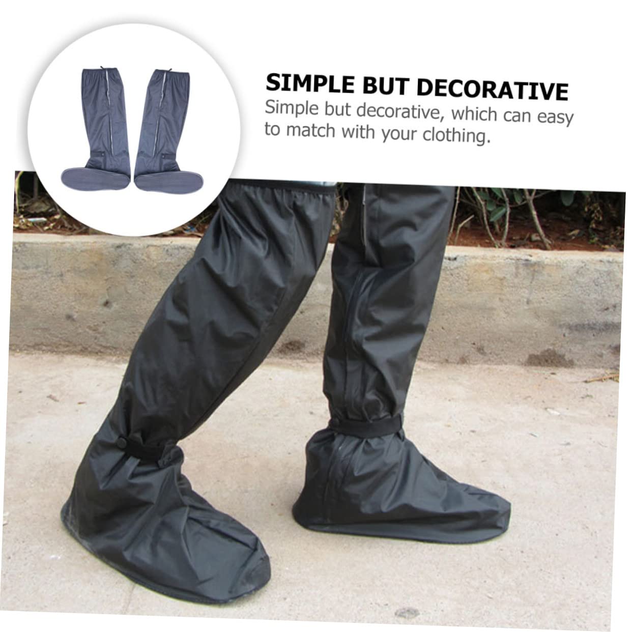 Botas de Lluvia Impermeables Protector de Calzado Funda de Calzado Resistente al Desgaste para Uso Diario Lluvia
