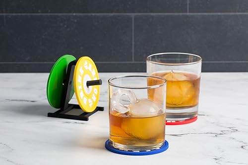 Miniatura 8 de Molde de silicona para cubitos de hielo y whisky con pesas rusas (paquete de 2) para bebidas de fusión lenta, sin fugas, hielo para cócteles,