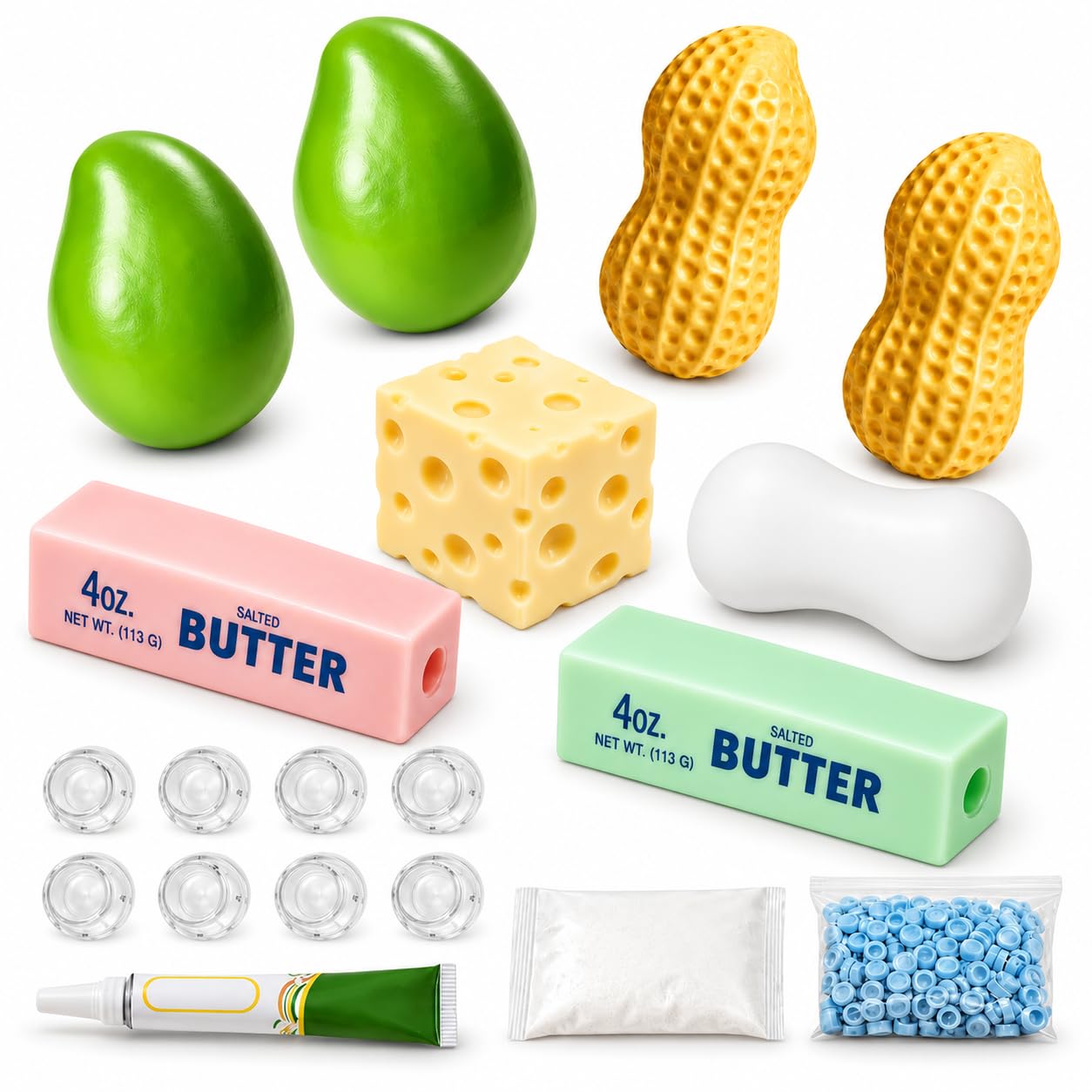 6PCS Squishy Making Kit, DIY Stress Ball Making Set Empty Squishy Skins (8PCS-C) — image 1