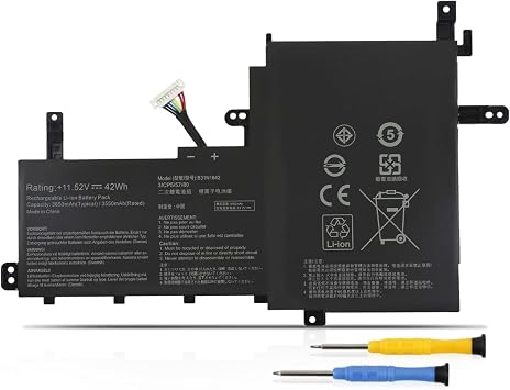 MULS B31N1842 Laptop Battery for Asus VivoBook 15 F513 M513 K513 S513 X513 | S15 S531F VivoBook S15 V5050E V5050EA S5500F S5500FL X513EA X531F X531FA K531F S531F S531FA V531F V531FA 0B200-03440000 42Wh