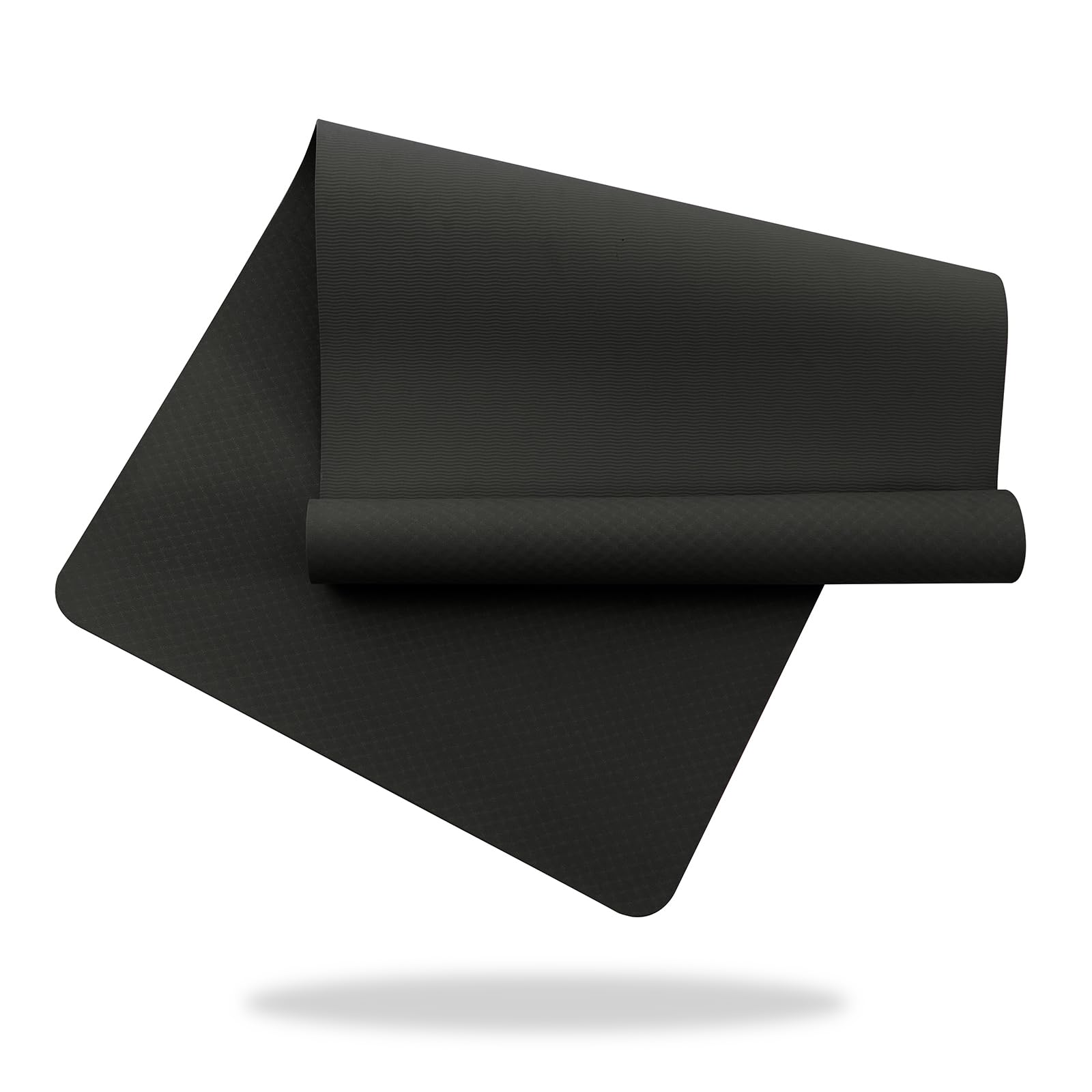 Good Nite Yoga Mat TPE Large XXL 190x80x0.6cm Non-Slip Exercise Gymnastics Sports Fitness Training Pilates Mat Black