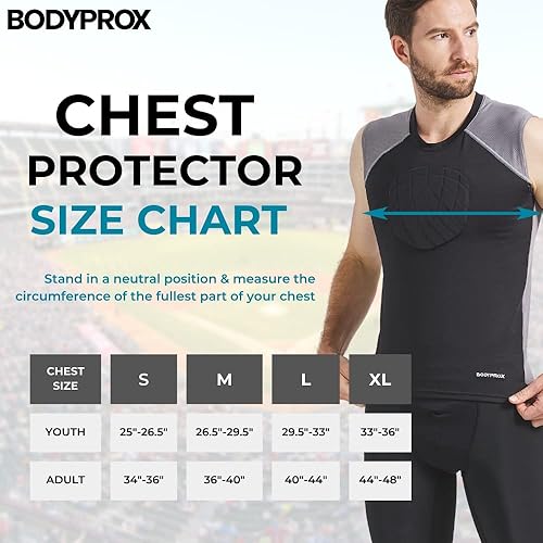 Miniatura 2 de BODYPROX Camiseta protectora de pecho de béisbol