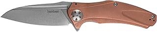 Kershaw Natrix Copper XL Folding Pocket Knife, 3.7-Inch Blade with Manual Opening, Sub Frame Lock (7008CU)