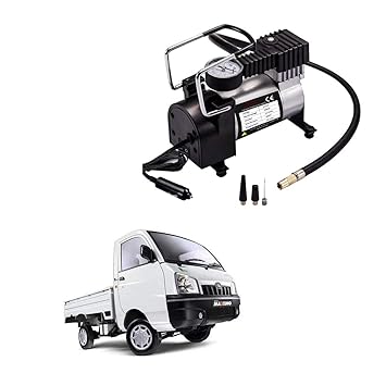 Adroitz Black Tyre Super Air Flow Portable Car Air Compressor for Mahindra Maximo Plus