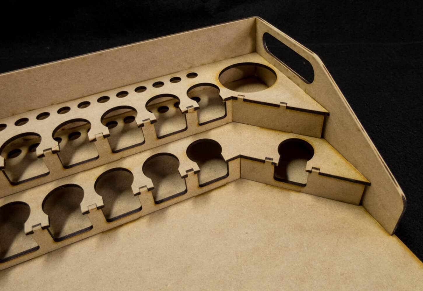 GameCraft Miniatures Painting Station - 26mm, for Vallejo and Army Painter Style Dropper Bottles