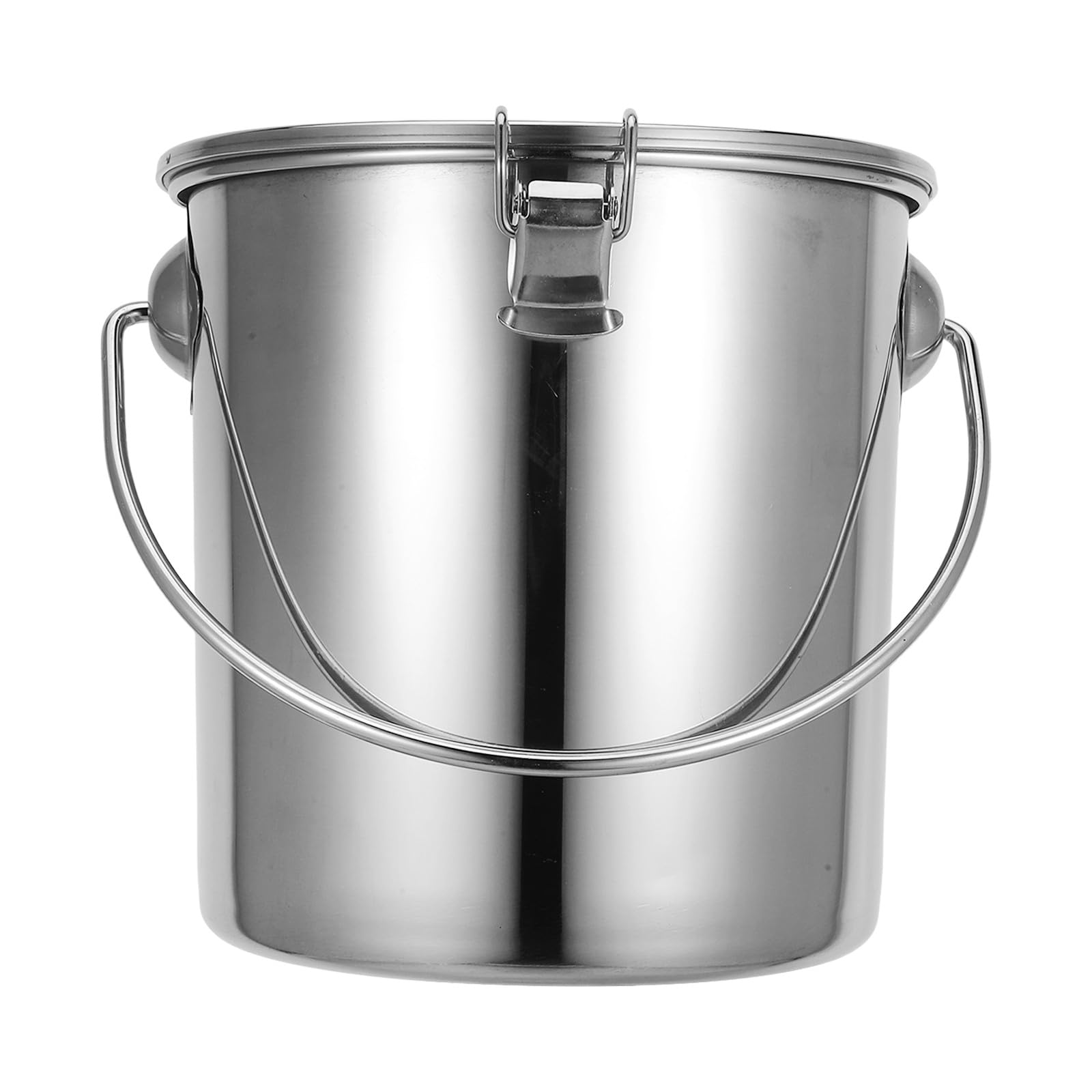 Seau portable en acier inoxydable avec couvercle hermétique 7l