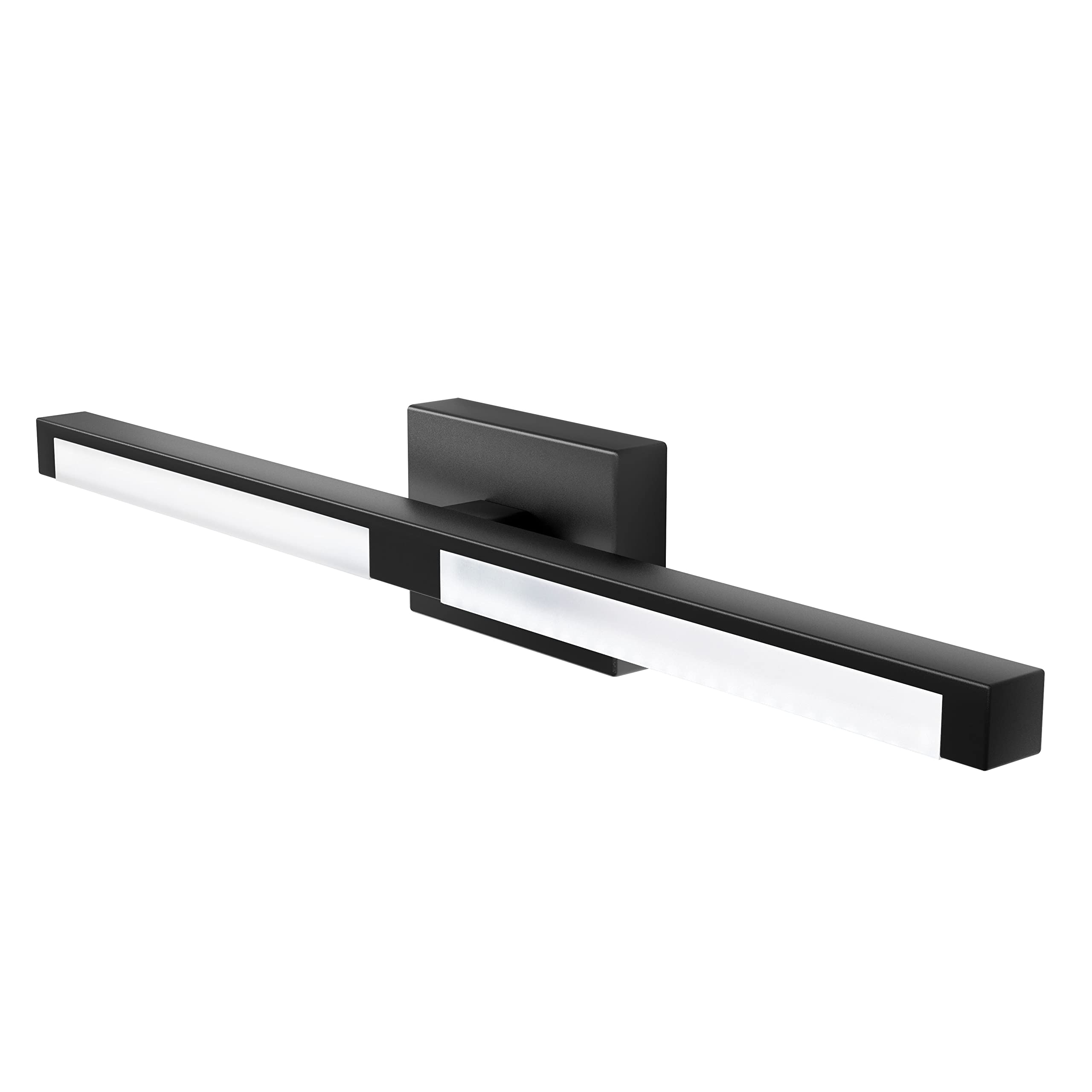 Esfos 24 inch LED Vanity Light, Matt Black Bathroom Light Fixture