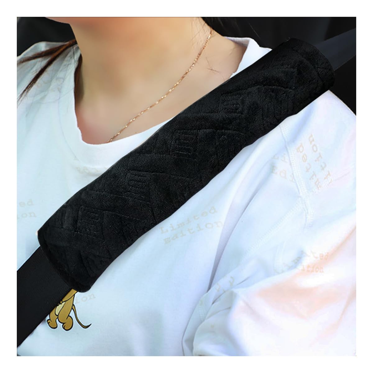 Kewucn 2 PCS Car Seat Belt Pads, Soft Comfort Seat Belt Shoulder Strap Covers Harness Pad to Protect Your Neck and Shoulder, Universal Vehicle