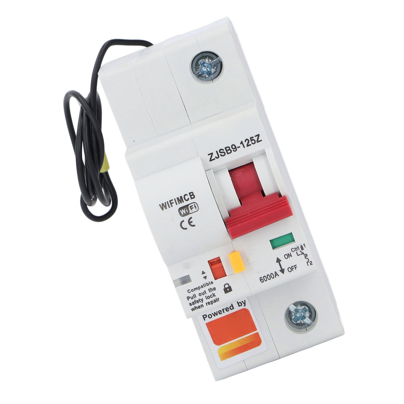 Generic Przerywacz WiFi Inteligentny Miniaturowy Przełącznik Zdalnego Sterowania 1P do Automatyki Domowej 80A Materiał Zmniejszający palność (220V)