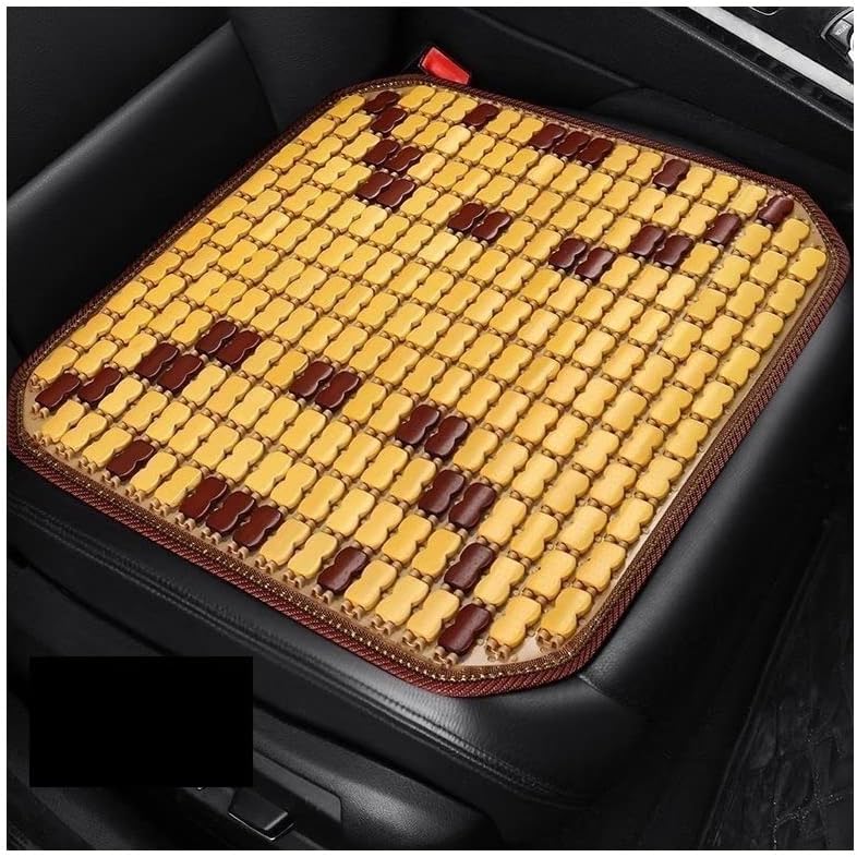 X Cojín de asiento de coche de verano fresco cojín de una sola pieza universal de bambú transpirable seda de hielo para coche trasero fresco cojín