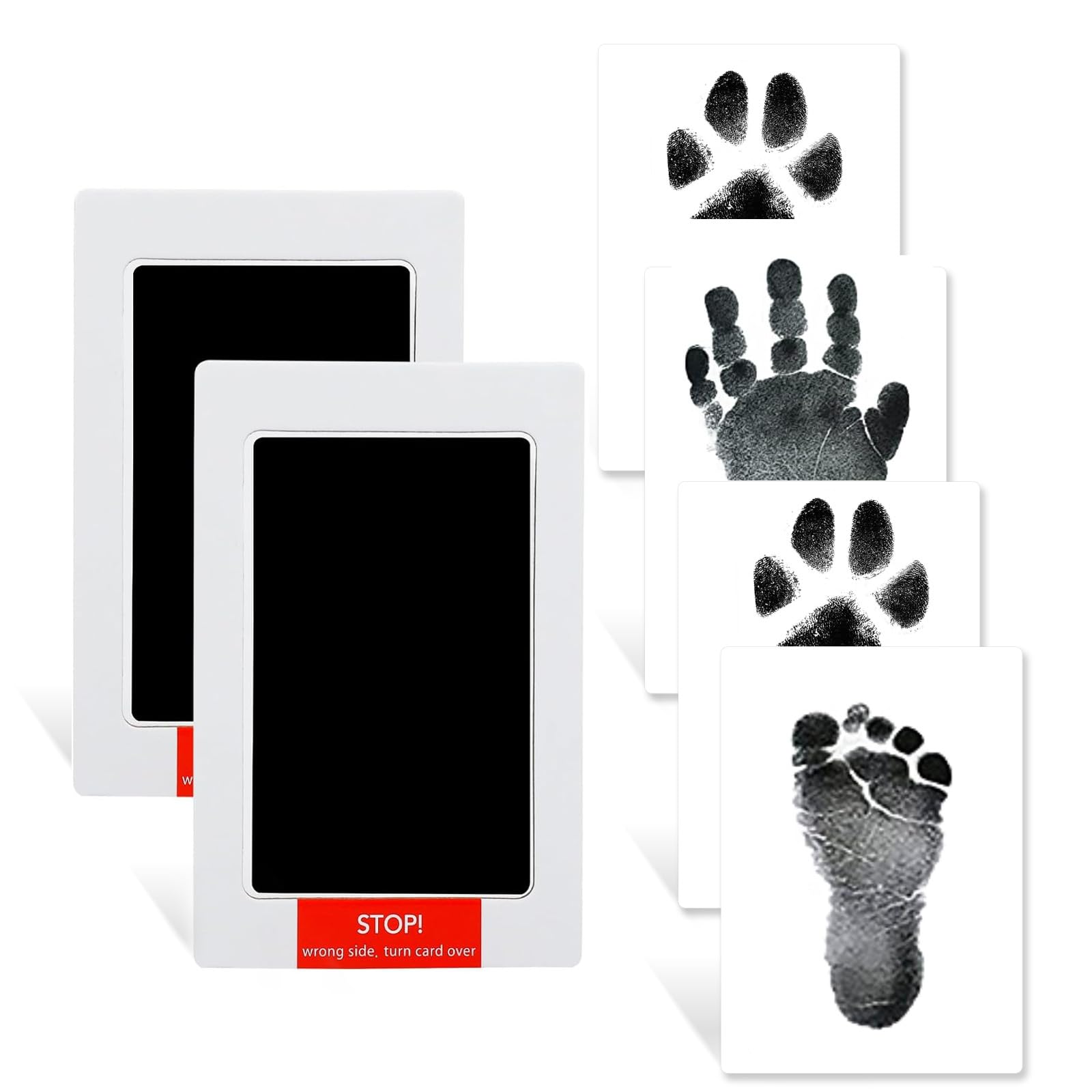 Baby Hand And Footprint Clay Kit 4-Pack Inkless Hand