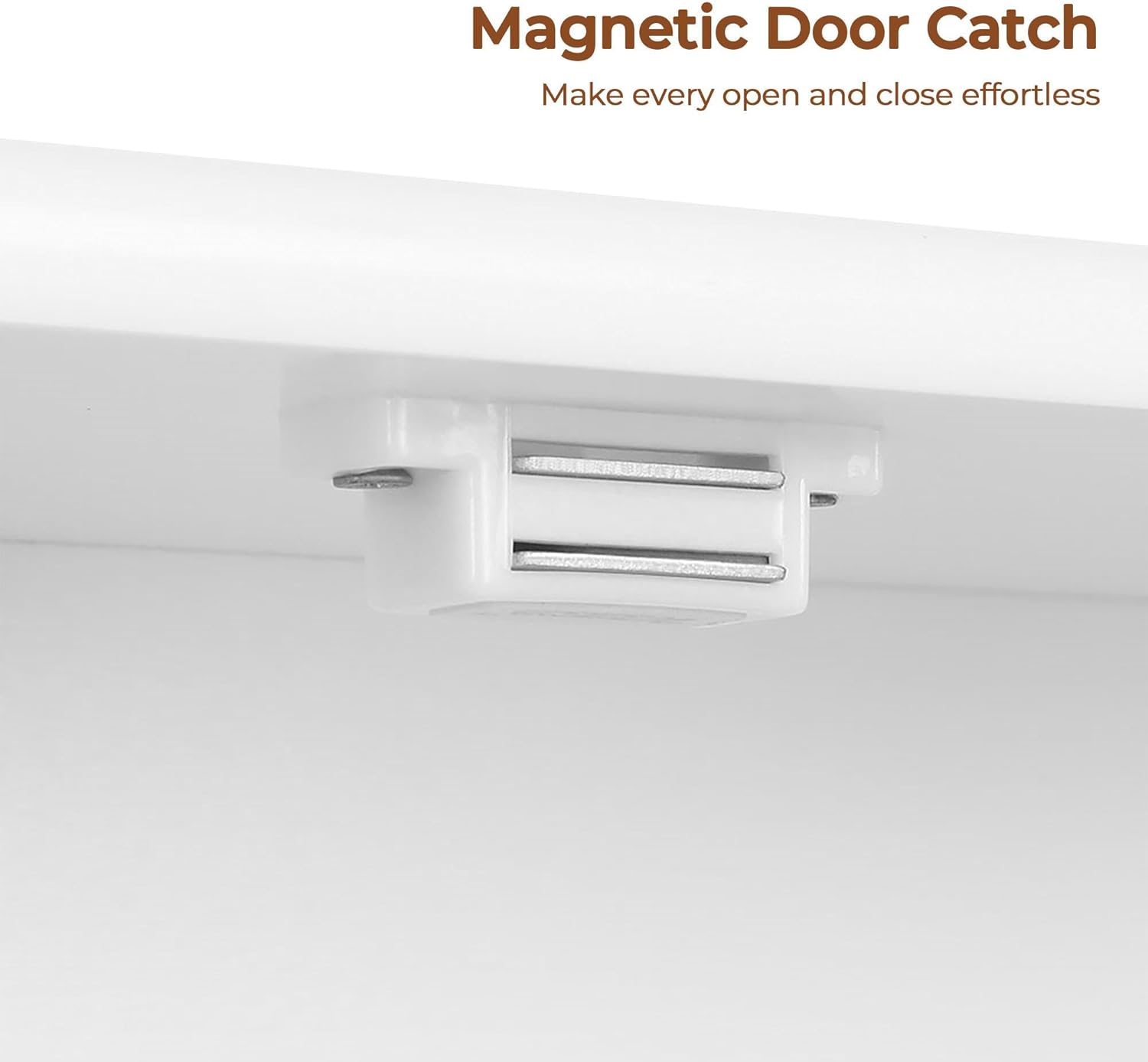 Yaheetech Bathroom Wall Cabinet, Over The Toilet Storage Cabinet with Adjustable Shelf, Hanging Storage Cupboard with 2 Doors, 24″ L × 8″ D × 28″ H, White