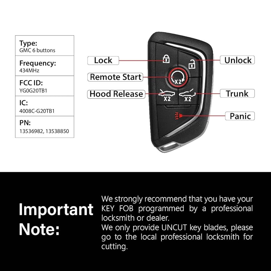 Chevrolet シボレー純正 コルベットV06 スマートキー5つボタン Chevrolet シボレー純正 コルベットV06 スマートキー5つボタン