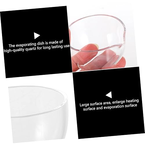 Miniatura 3 de GLEAVI 1 PC de cuarzo evaporador plato vidrio redondo inferior alta pureza cuarzo