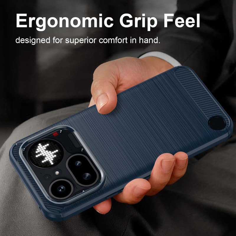Image of Basic Case for Nothing Phone 4a Pro (Carbon Fibre Blue)
