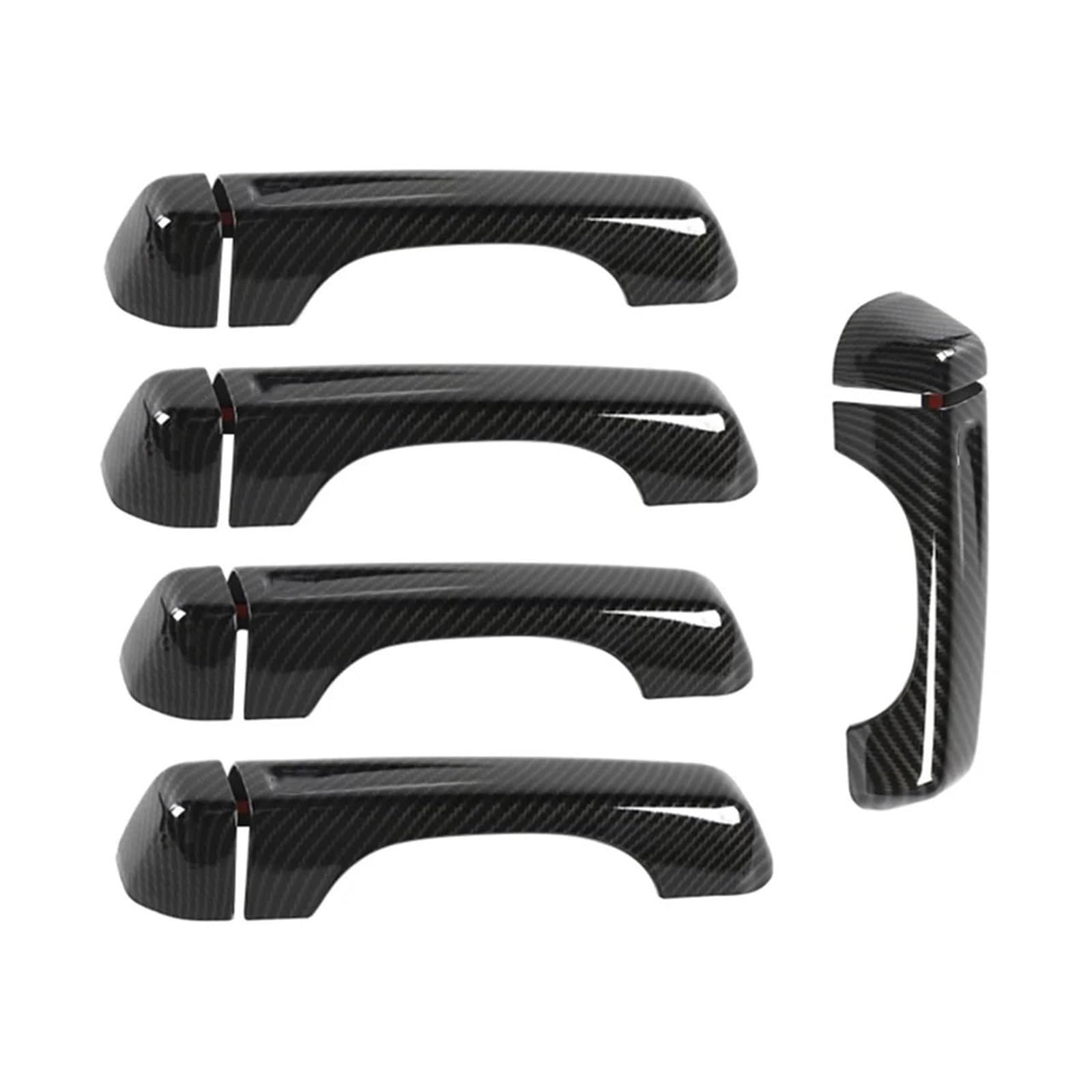 Garniture adhésive pour poignées Jeep Wrangler JL 2018-2023 et hayon noir