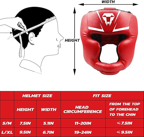Miniatura 5 de LangRay Casco de boxeo para niños y adultos casco de kickboxing MMA con malla, casco para combatir karate taekwondo artes marciales