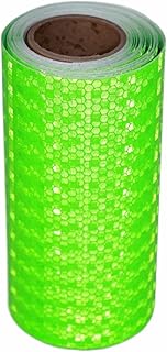 tuyrchu Green Reflective Tape 6 in X 10 FT for Car, Waterproof High Visibility Warning Safety Adhesive Tape, Outdoor Reflective-Stickers