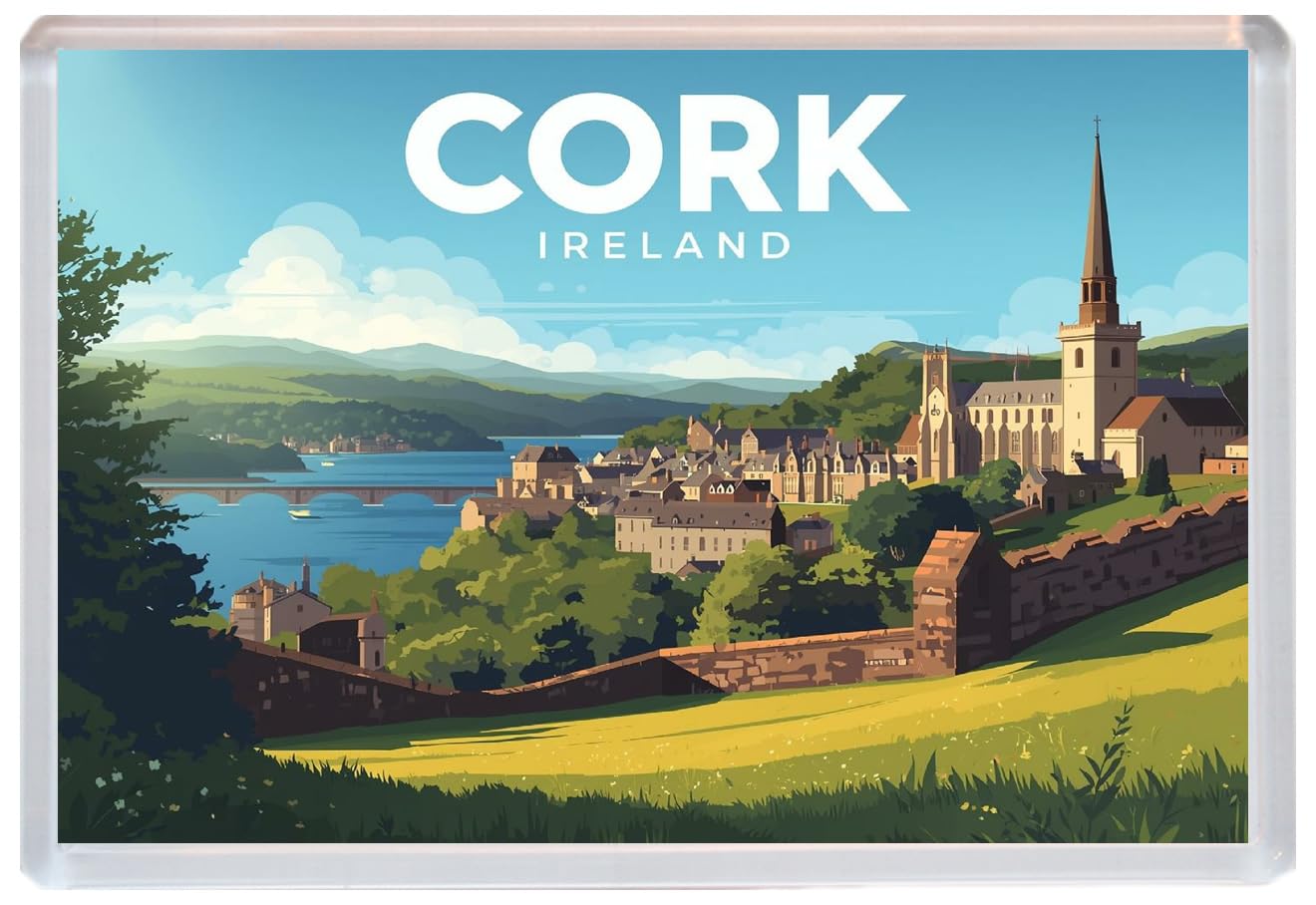 Cork - Ireland - Jumbo Artistic Fridge Magnet 96 x 67mm BBSFHM3258