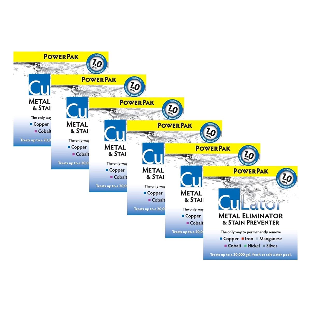 Artist UnknownCuLator Metal Eliminator and Stain Preventer for Pools & Spas - 6 Month Supply - Liquid Powder - Pool & Spa Stain Preventer